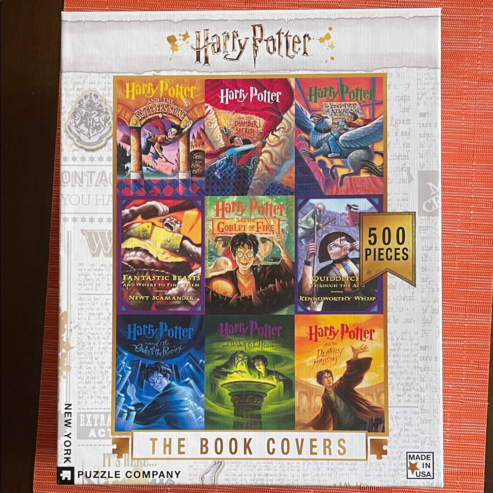 Harry Potter Book Covers 500-Piece Puzzle